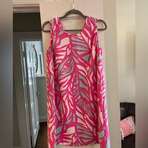 Lilly Pulitzer brand pink and green print size medium (M) dress